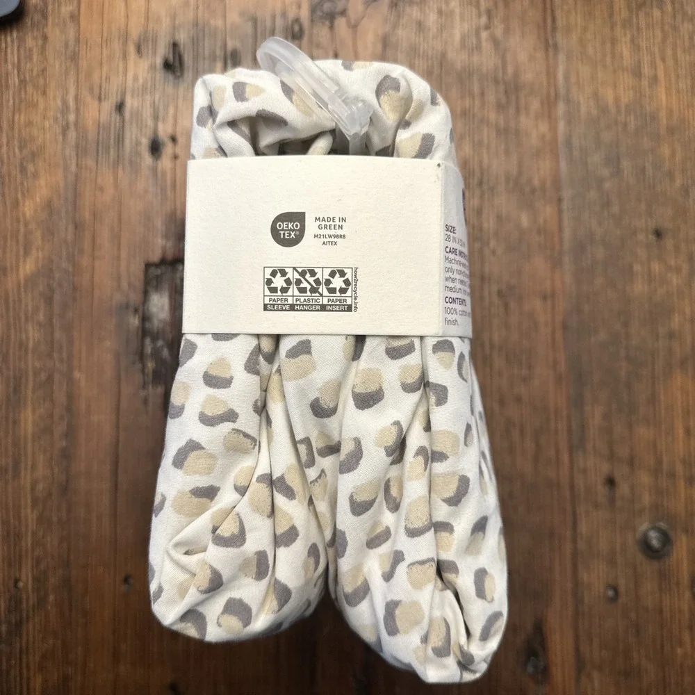 New Parent's Choice 2-Pack 100% Cotton Infant Fitted Crib Sheets, Cheetah 28x52